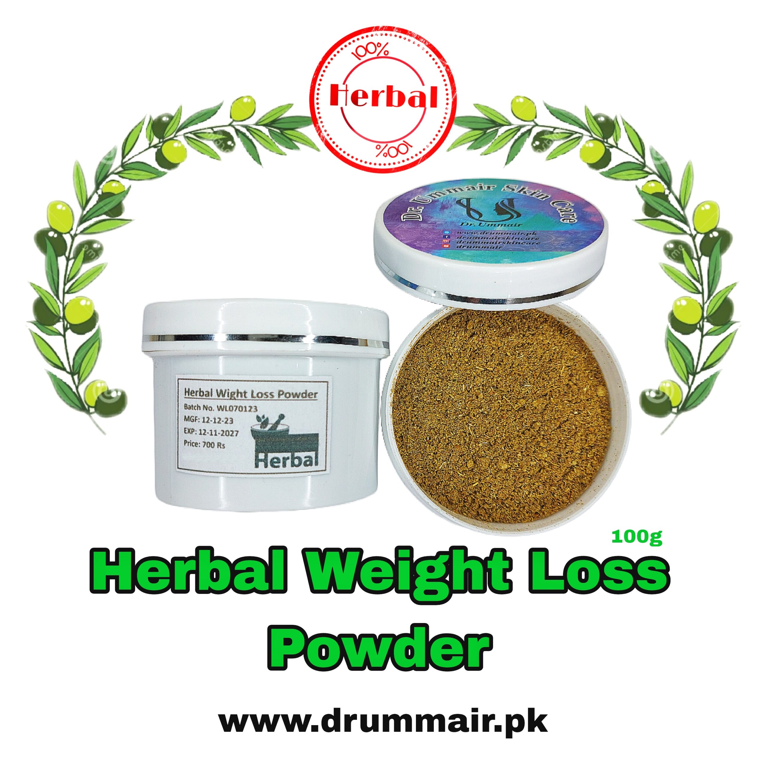 Herbal Weight Loss Powder (100g) Dr. Ummair